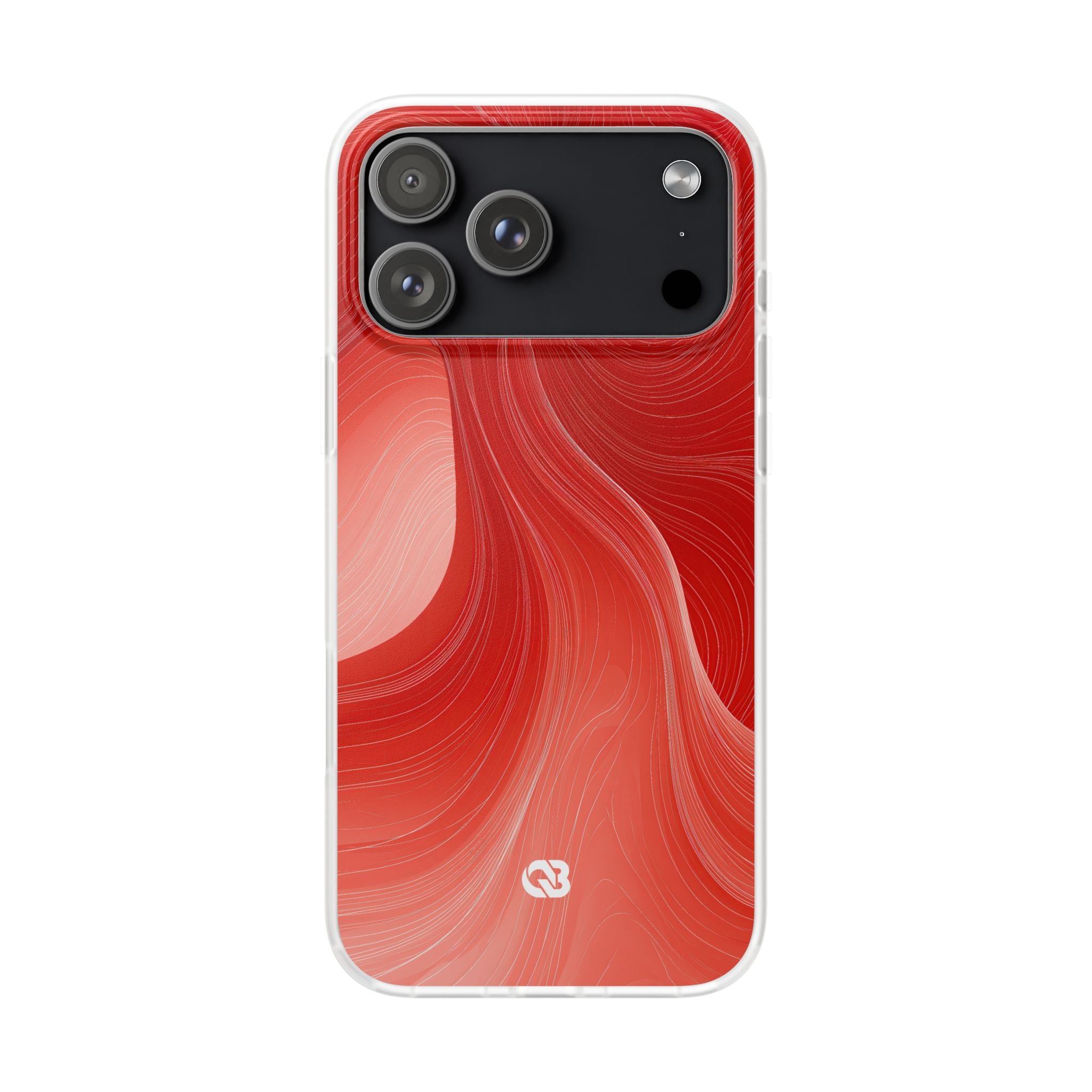 Red Lite Phone Case for iPhone - Crimson Silk Strands