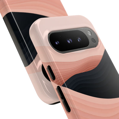 Pink Tough Phone Case for Google Pixel - Dune Shadow Layers