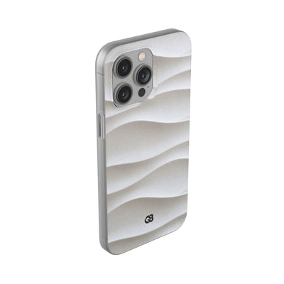 Sculpted Dune Relief · Lite Phone Case for iPhone ·  White