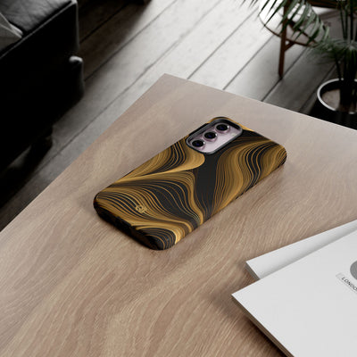 Gold Tough Phone Case for Samsung - Molten Copper Strands