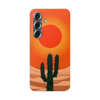 Scorched Saguaro Sunset · Soft Phone Case for Samsung