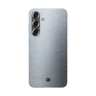 Silver Lite Phone Case for Samsung - Satin Chrome Grain