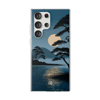 Blue Lite Phone Case for Samsung - Midnight Kyoto Pine