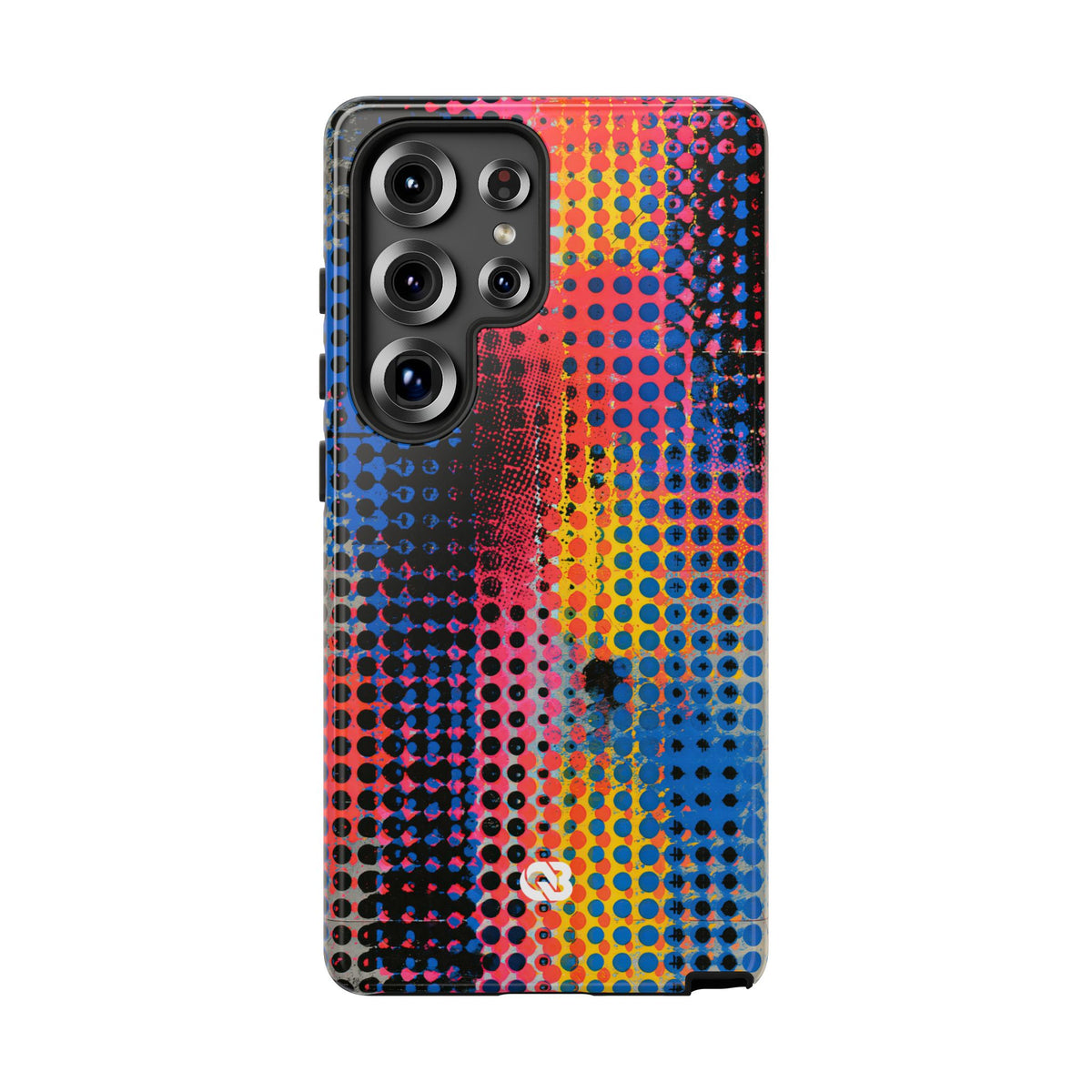Chromatic Halftone Grid · Tough Phone Case for Samsung · Blue