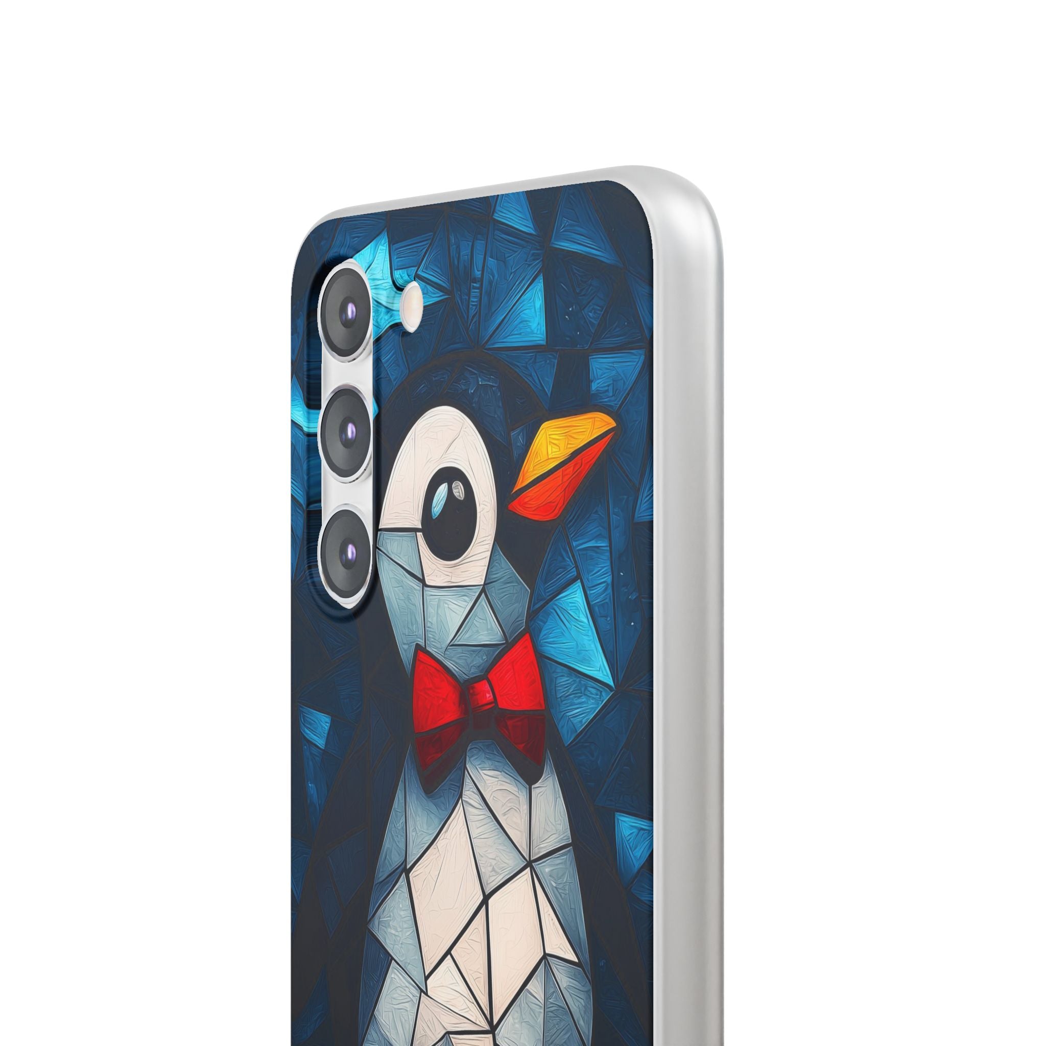 Mosaic Bowtie Penguin · Soft Phone Case for Samsung