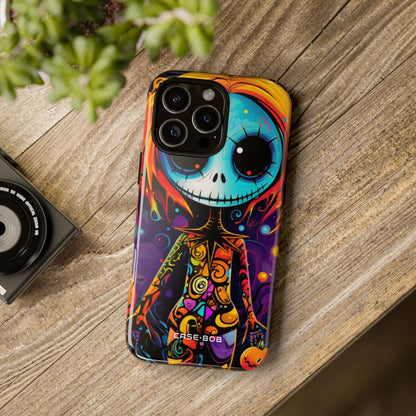 Blue Skull Swirl iPhone 16 Pro Max Case - Tough - CASE•BOB