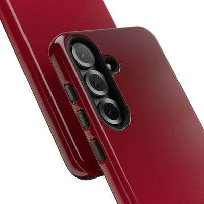 Red Tough Phone Case for Samsung - Crimson Velvet Fade