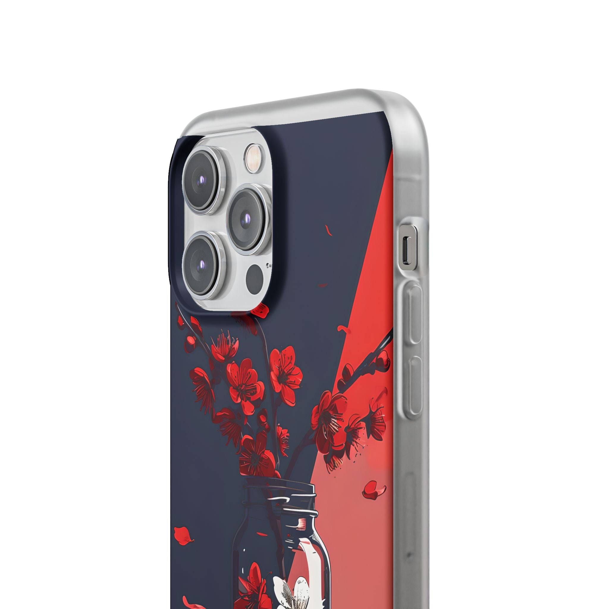 Crimson Blossom Jar · Soft Coque de téléphone pour iPhone