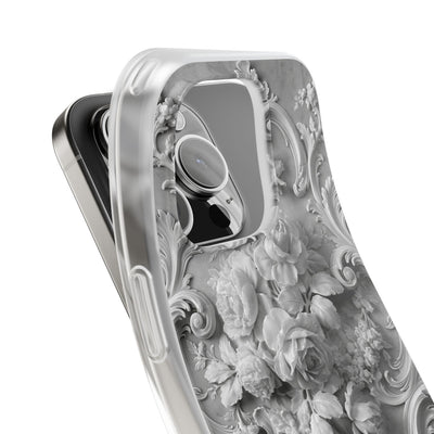 Rococo Marble Rose · Lite Phone Case for iPhone ·  White