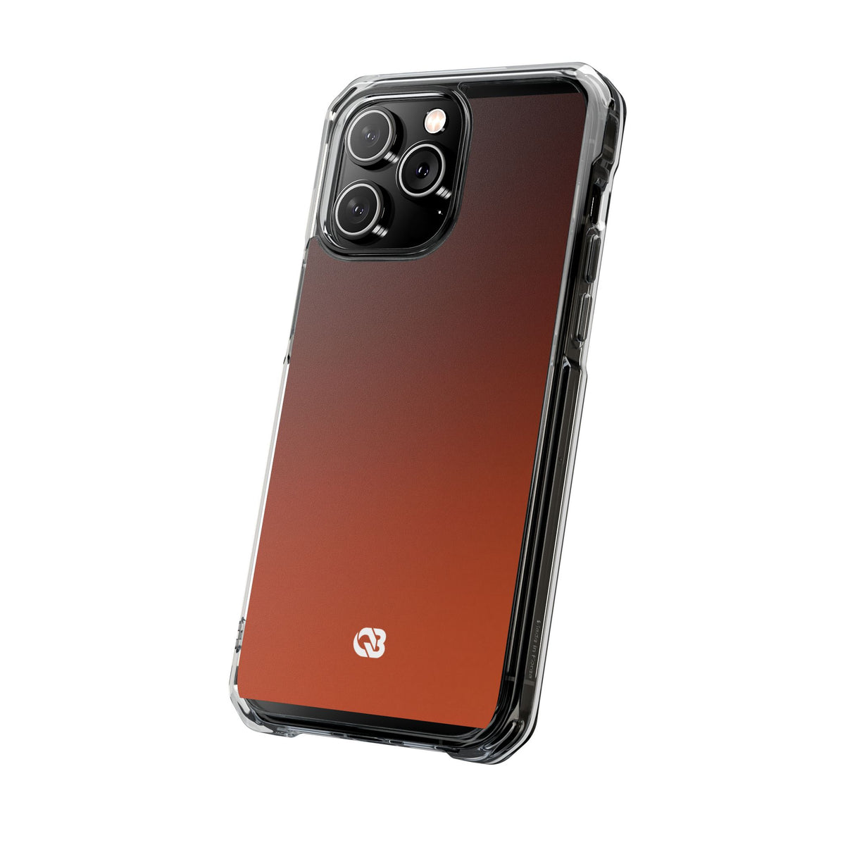 Burnt Amber Spectrum · Clear Impact Magnetic Phone Case for iPhone · Orange