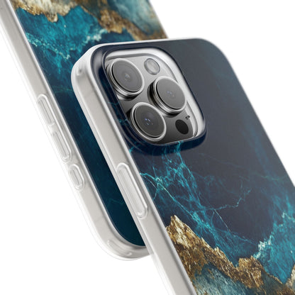 Jagged Gold Split iPhone 16 Pro Max Case - Soft