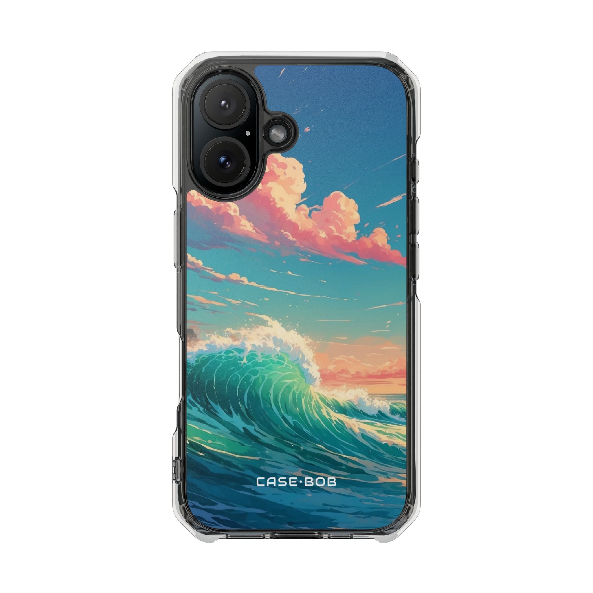 Turquoise Curl iPhone 16 Case - Impact - CASE•BOB