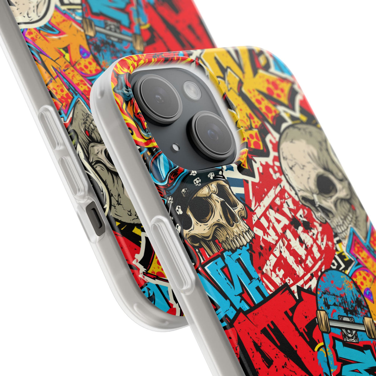 Skate Skull Riot · Lite Phone Case for iPhone ·  Red