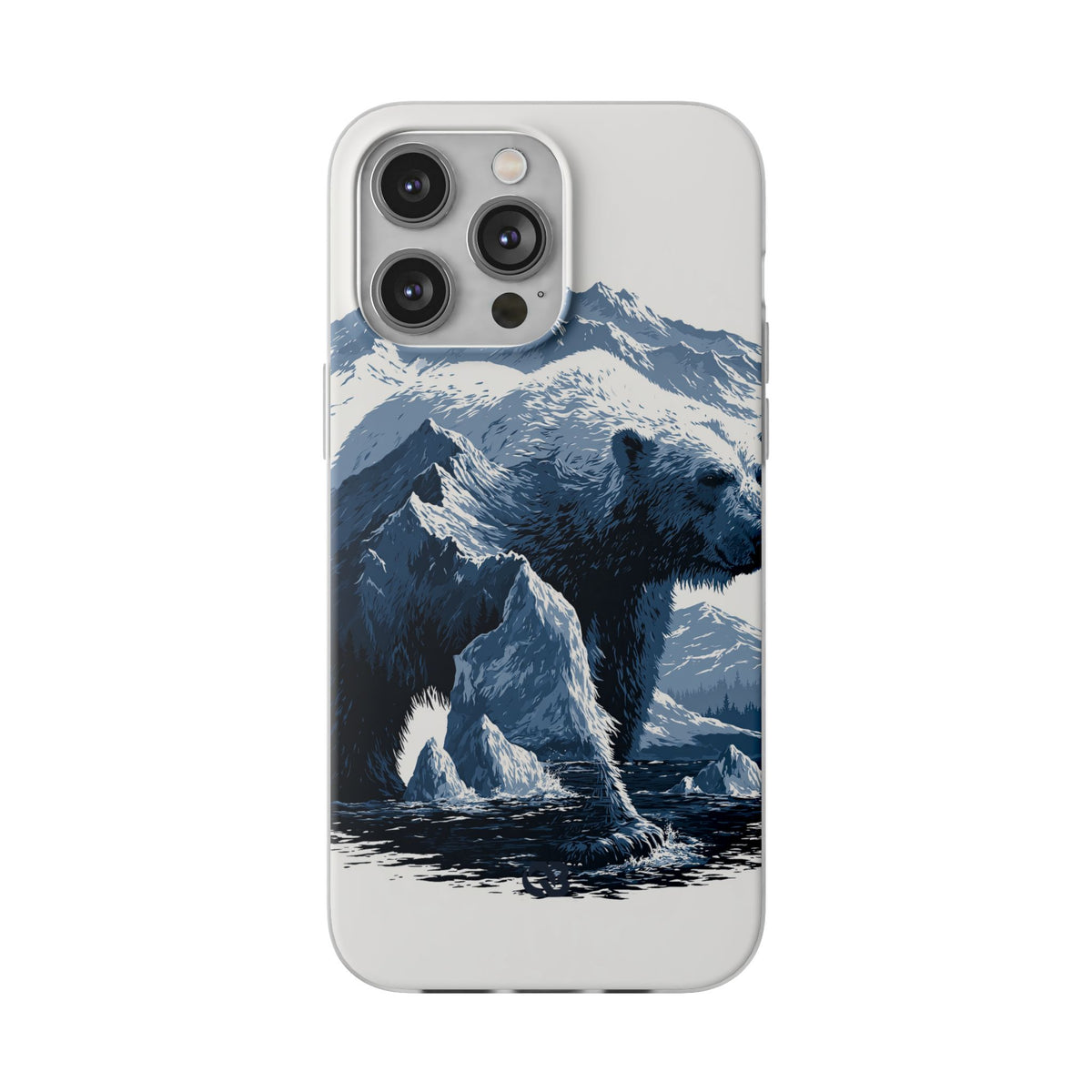 Fjord Summit Bear · Lite Phone Case for iPhone ·  Blue