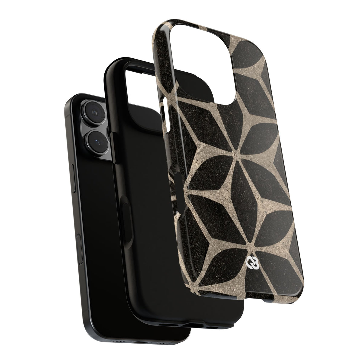 Concrete Mosaic Star · Tough Phone Case for iPhone · Black