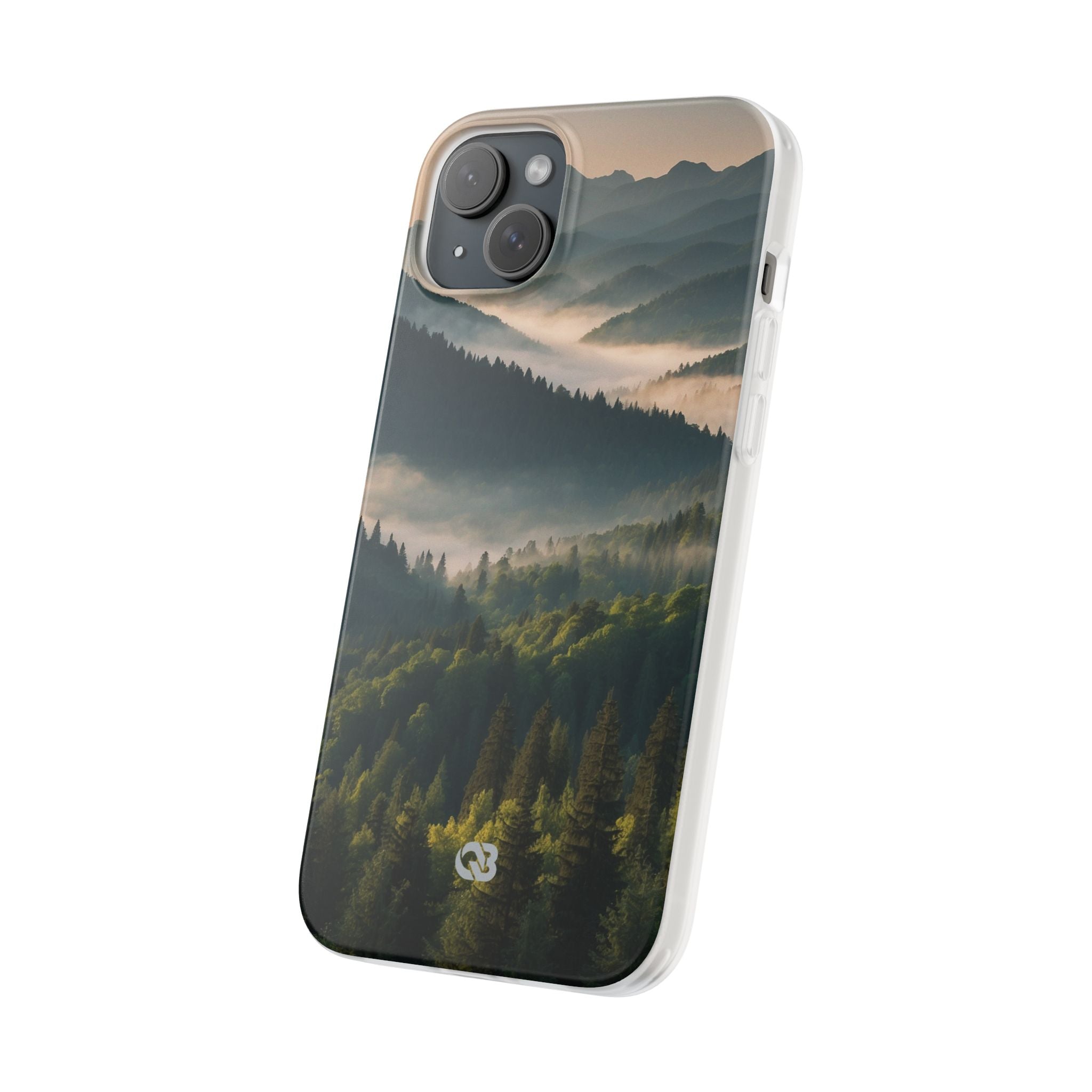 Foggy Mountain Ridge · Soft Phone Case for iPhone