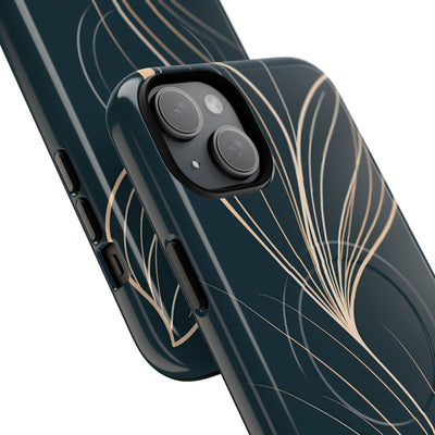 Teal Tough 2.0 Magsafe Phone Case for iPhone - Sandstone Silk Flora