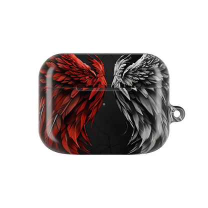 Crimson Silver Wings - AirPods Case