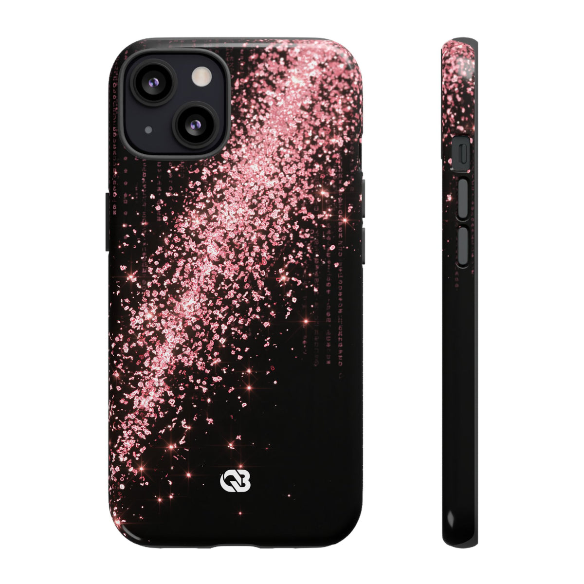 Rose Digital Cascade · Tough Phone Case for iPhone · Pink