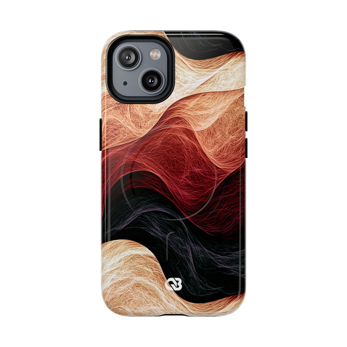Ember Wave Dispersion · Tough 2.0 Magnetic Phone Case for iPhone · Red