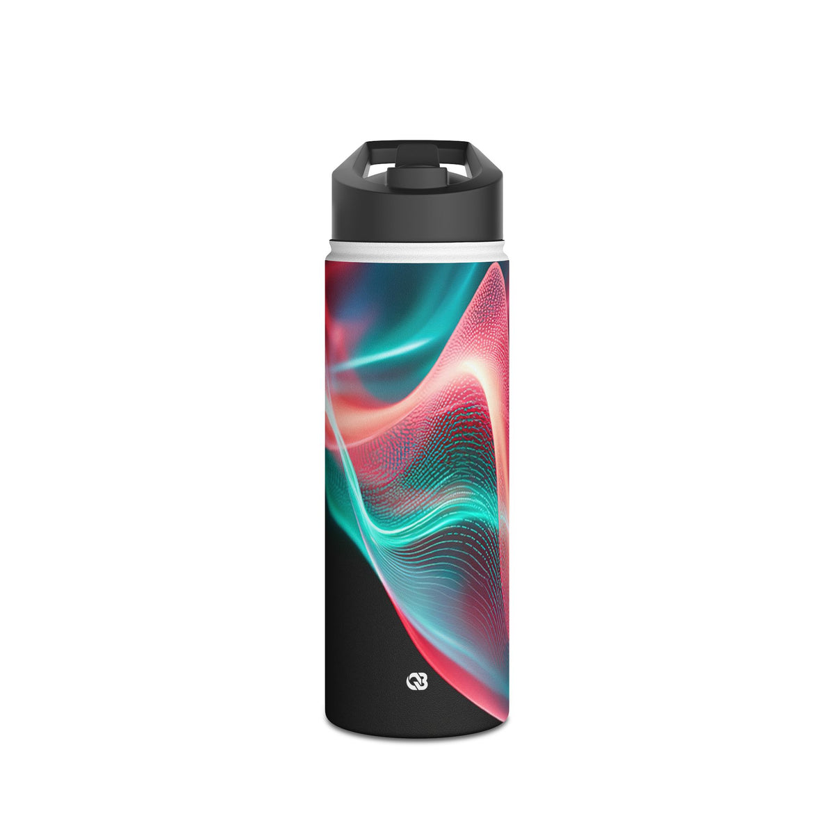 Digital Frequency · Insulated Water Bottle · Black