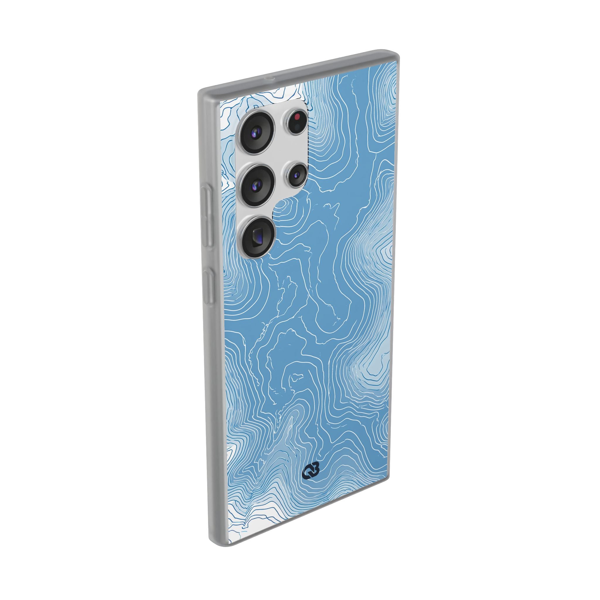 Blue Lite Phone Case for Samsung - Glacial Ridge Topo
