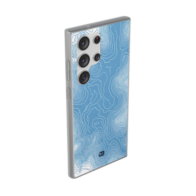 Blue Lite Phone Case for Samsung - Glacial Ridge Topo