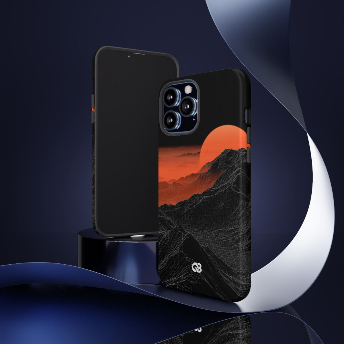 Solar Ridge Mesh · Tough Phone Case for iPhone · Black