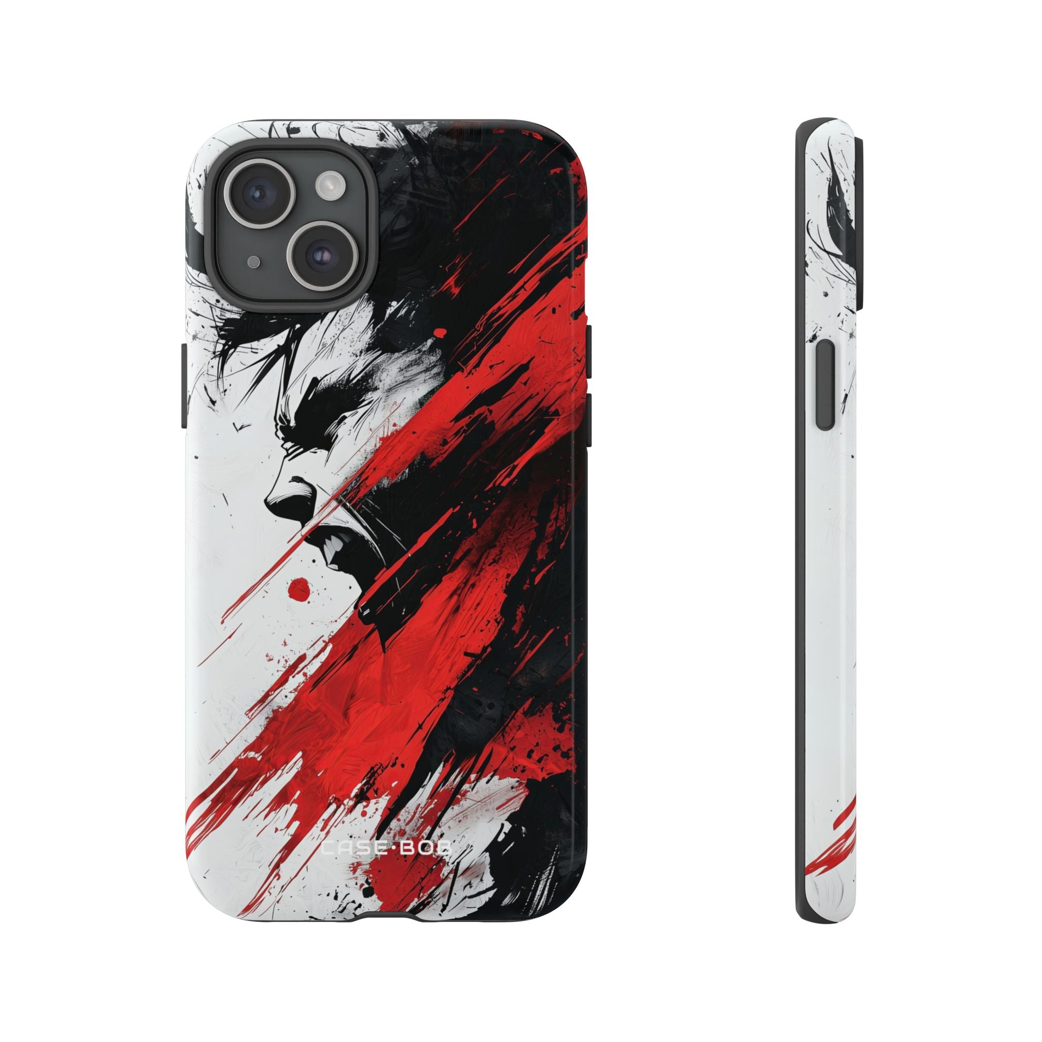 Yelling Profile Burst iPhone 15 Plus Case - Tough