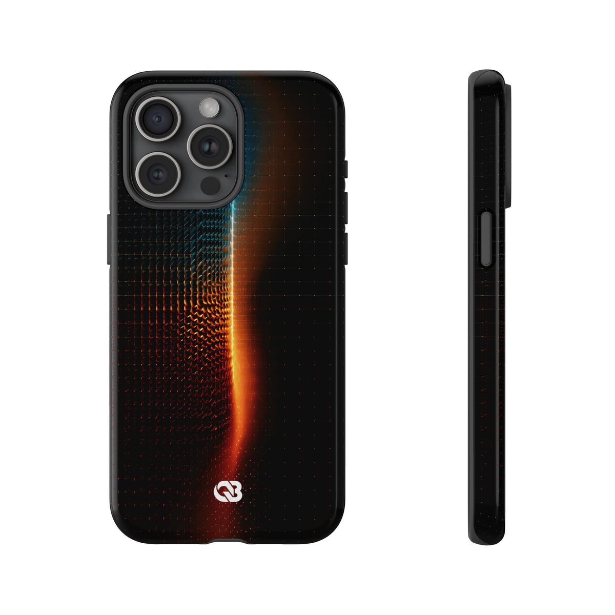 Luminous Refraction Grid · Tough Phone Case for iPhone · Black
