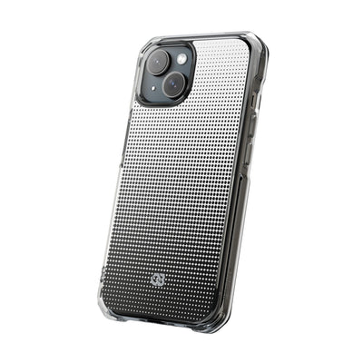 Black Impact MagSafe Phone Case for iPhone - Obsidian Halftone Flux