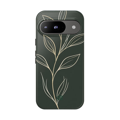 Green Tough Phone Case for Google Pixel - Deep Moss Willow