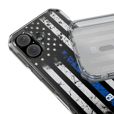 Gritty Cobalt Flag · Impact Phone Case for iPhone · Magsafe