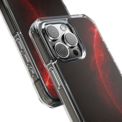 Red Impact MagSafe Phone Case for iPhone - Solar Crimson Flare