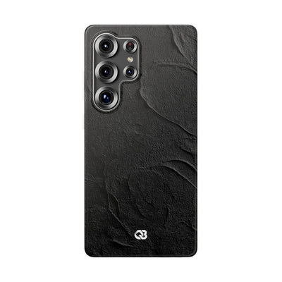 Obsidian Stucco Relief · Lite Phone Case for Samsung · Black