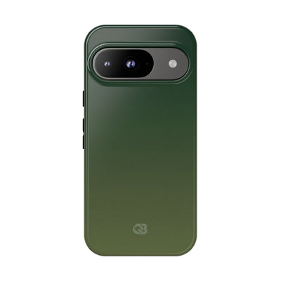 Green Tough Phone Case for Google Pixel - Shadow Moss Grain