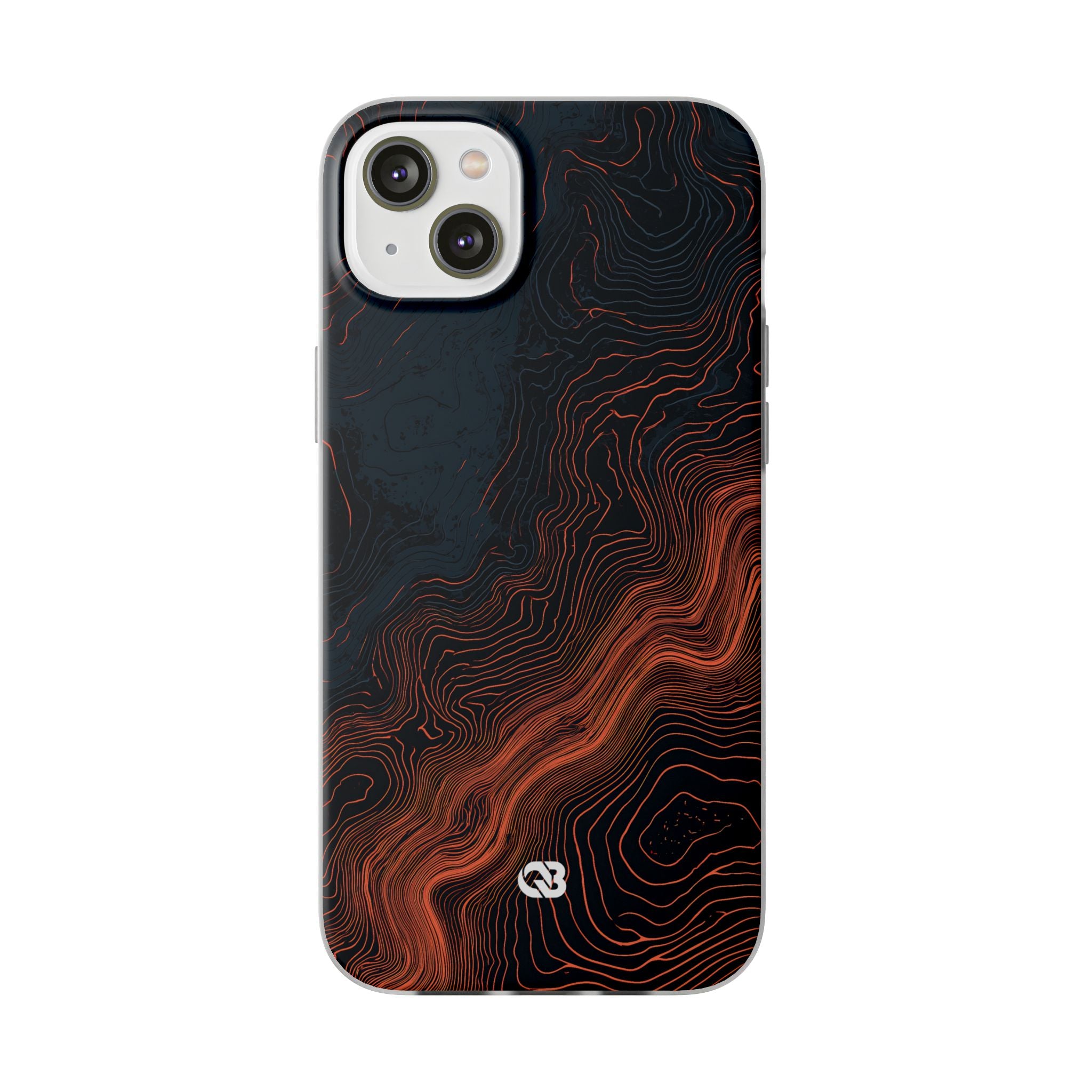 Black Lite Phone Case for iPhone - Volcanic Basalt Map