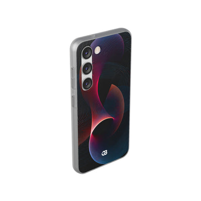 Black Lite Phone Case for Samsung - Cobalt Crimson Flux