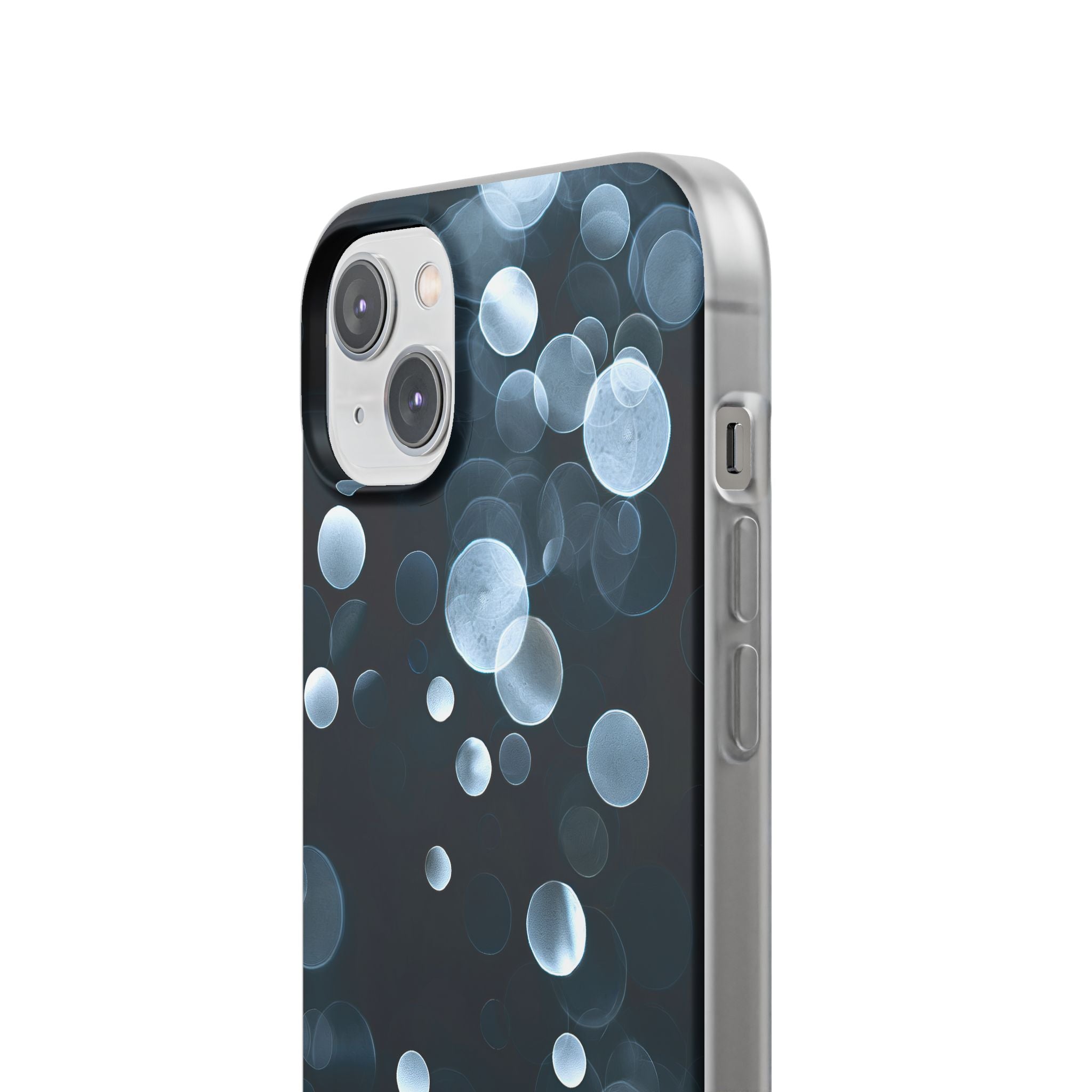 Black Lite Phone Case for iPhone - Silver Orbit Glow