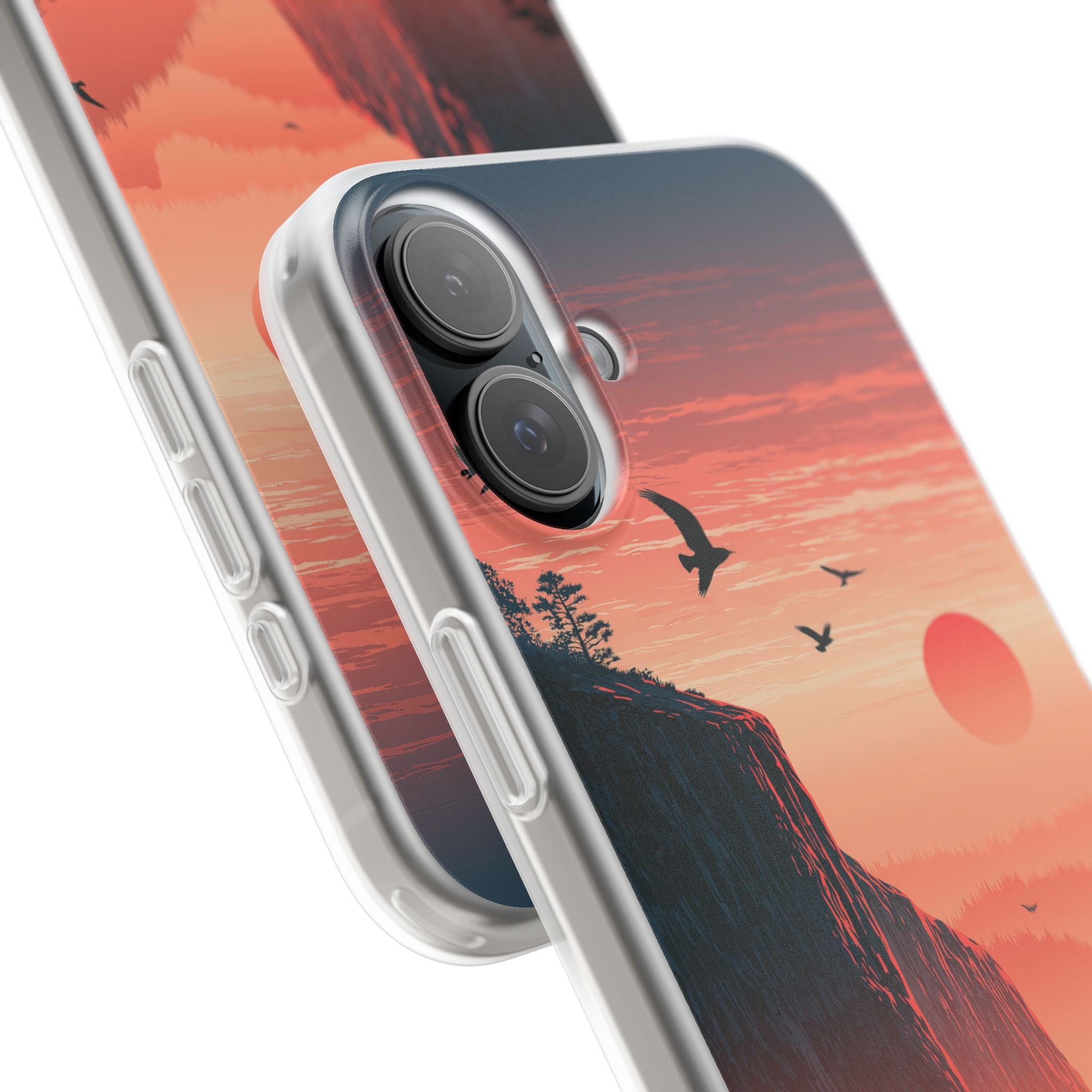 Orange Lite Phone Case for iPhone - Crimson Ridge Flight