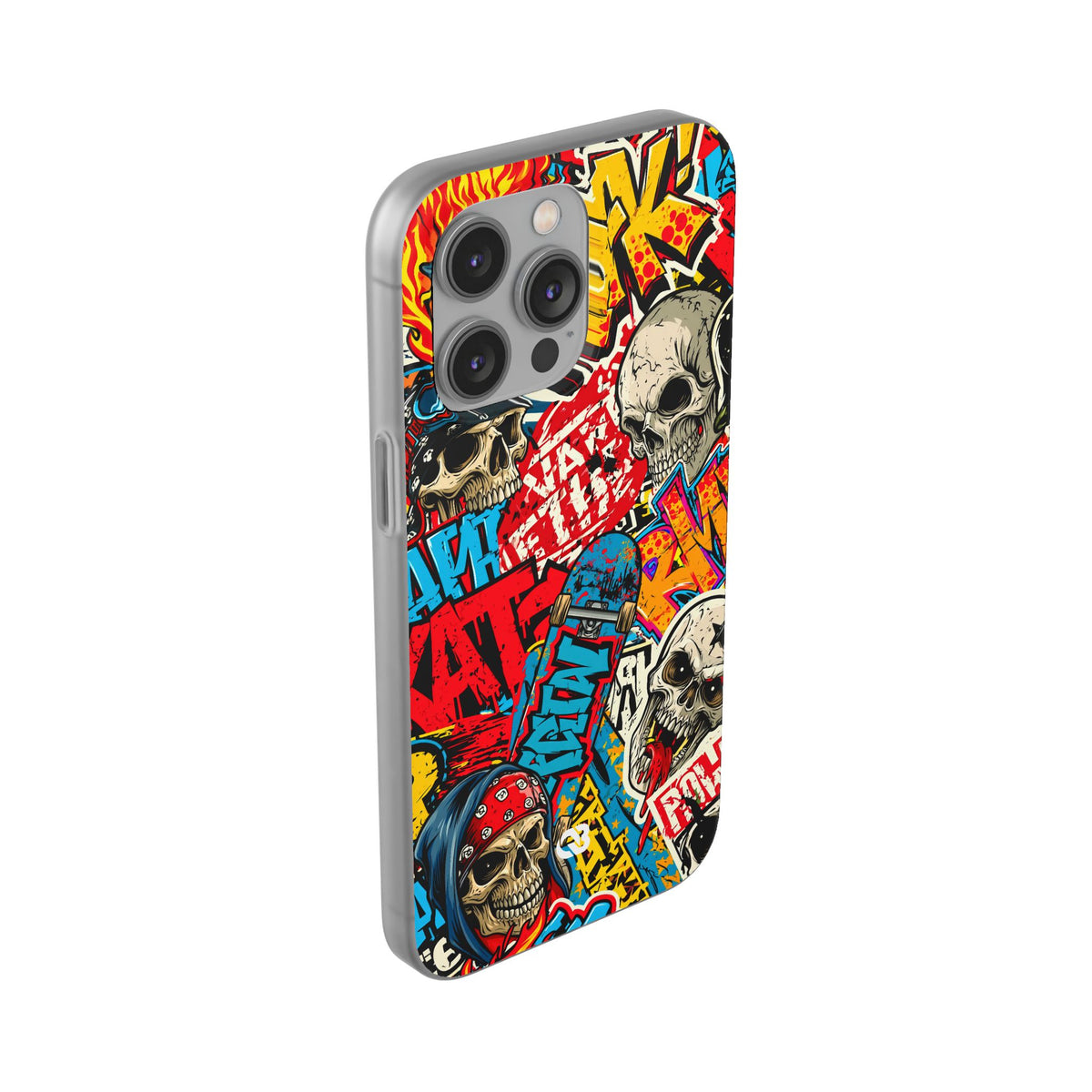 Skate Skull Riot · Lite Phone Case for iPhone ·  Red