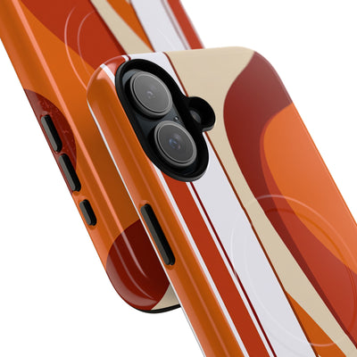 Orange Tough 2.0 Magsafe Phone Case for iPhone - Terracotta Metro Line