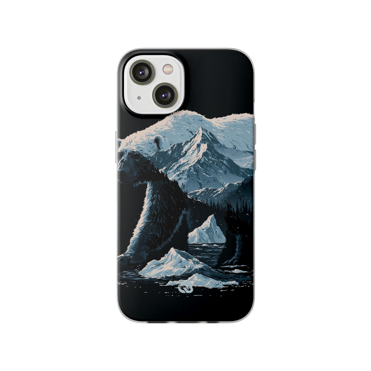 Nordic Arctic Bear · Lite Phone Case for iPhone ·  Black