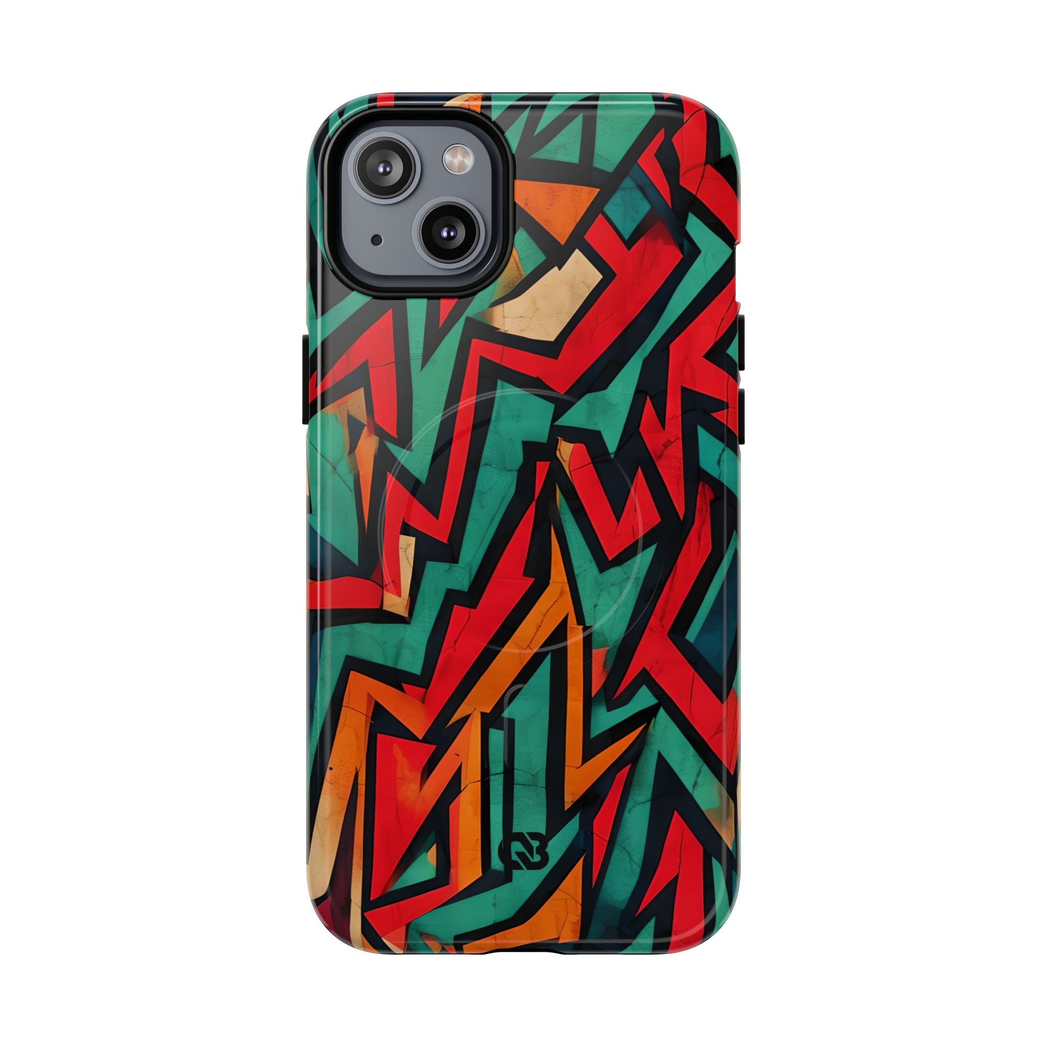 Jagged Teal Static · Tough+ Magsafe