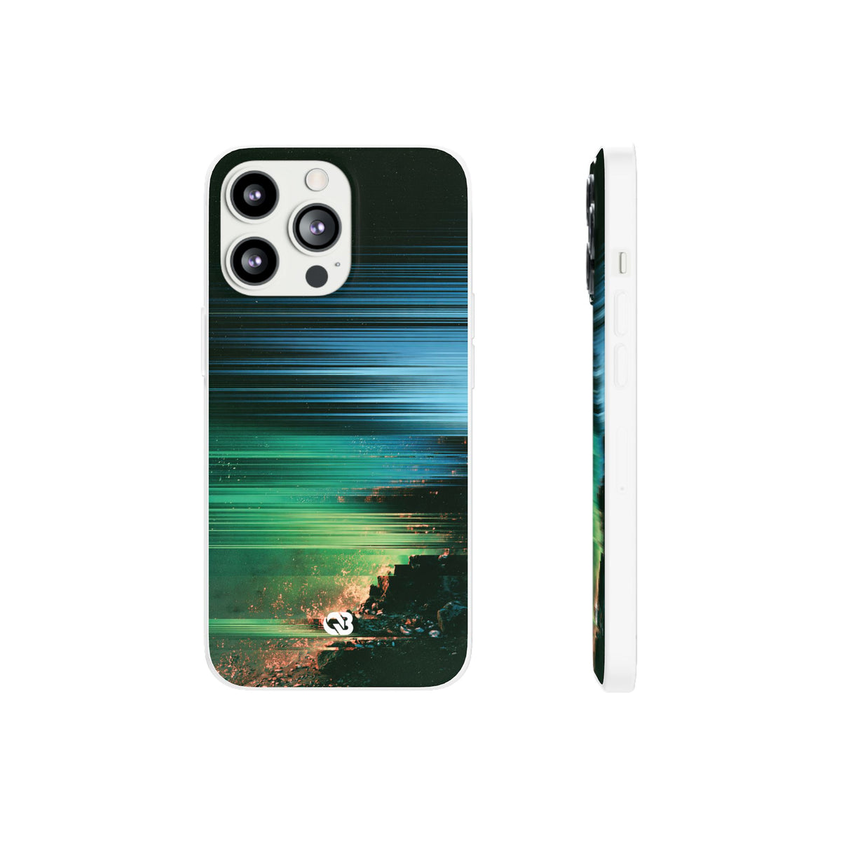 Digital Shoreline Drift · Lite Phone Case for iPhone ·  Teal