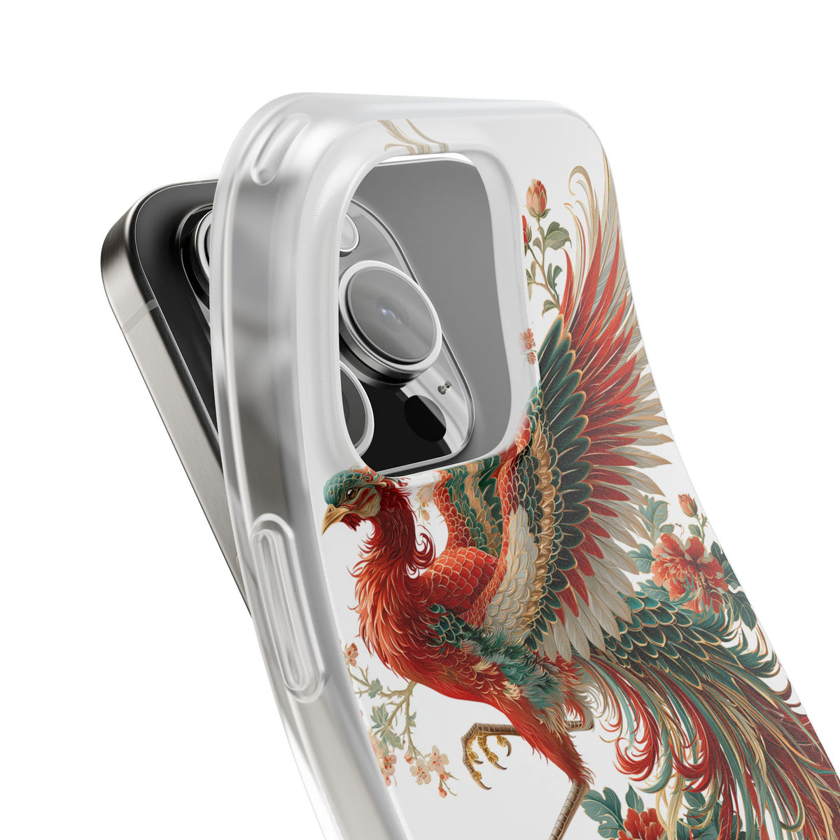 Vermilion Imperial Phoenix · Lite Phone Case for iPhone ·  Red