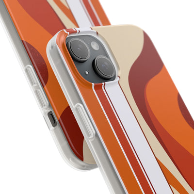 Orange Lite Phone Case for iPhone - Terracotta Metro Line