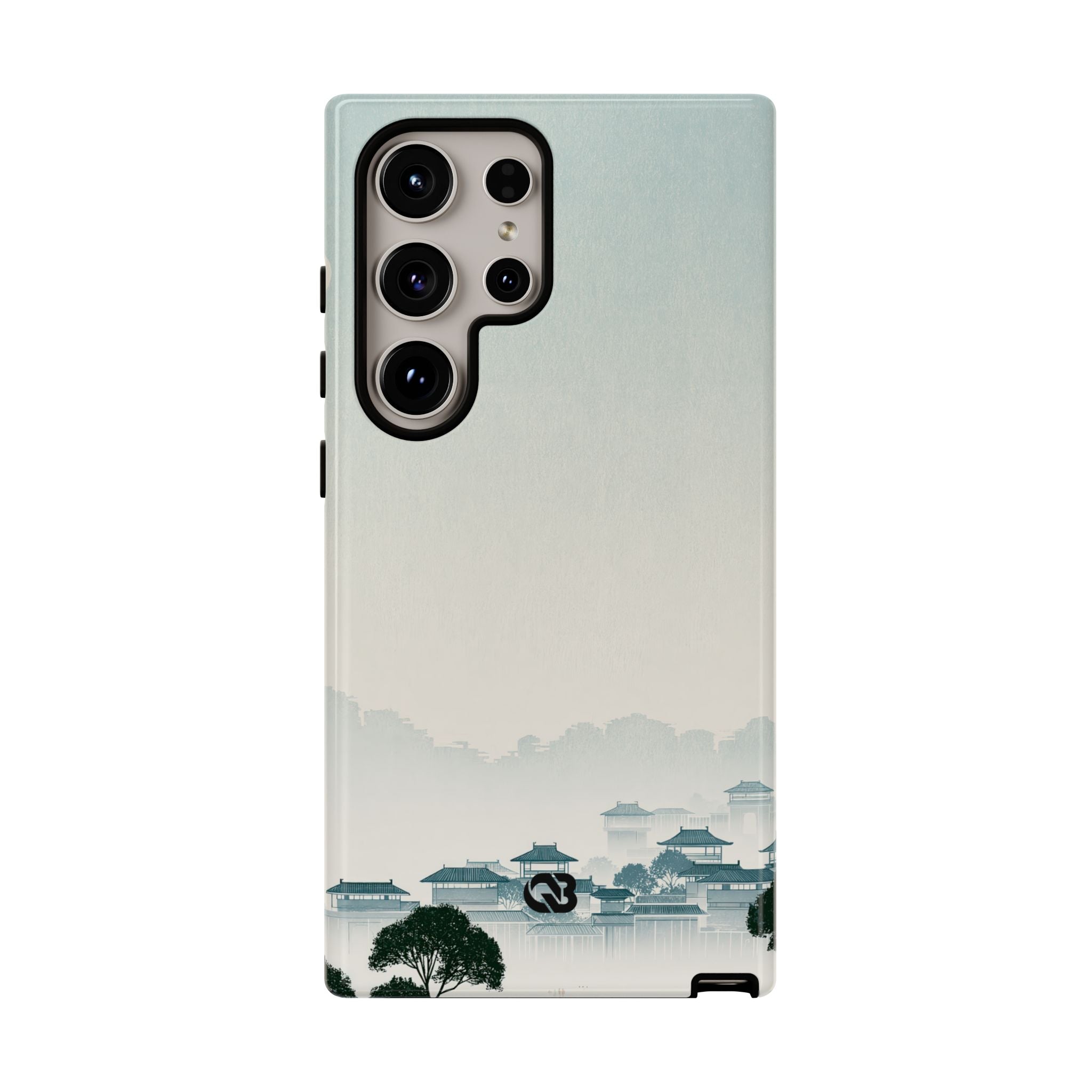 Blue Tough Phone Case for Samsung - Mist Valley Pagoda