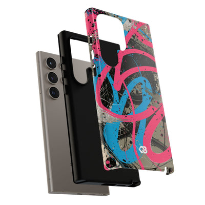 Cyber Splatter Flow · Tough Phone Case for Samsung · Pink