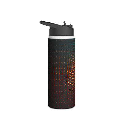 Luminous Refraction Grid · Insulated Water Bottle · Black
